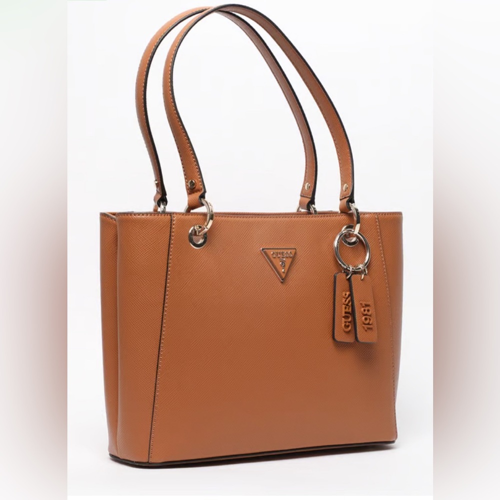GUESS Noelle Small Tote Guess, Light Cognac - Picture 3 of 16